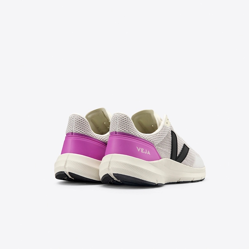 Veja Cream and Black Sneakers Modern Athletic Design - Picture 3 of 12